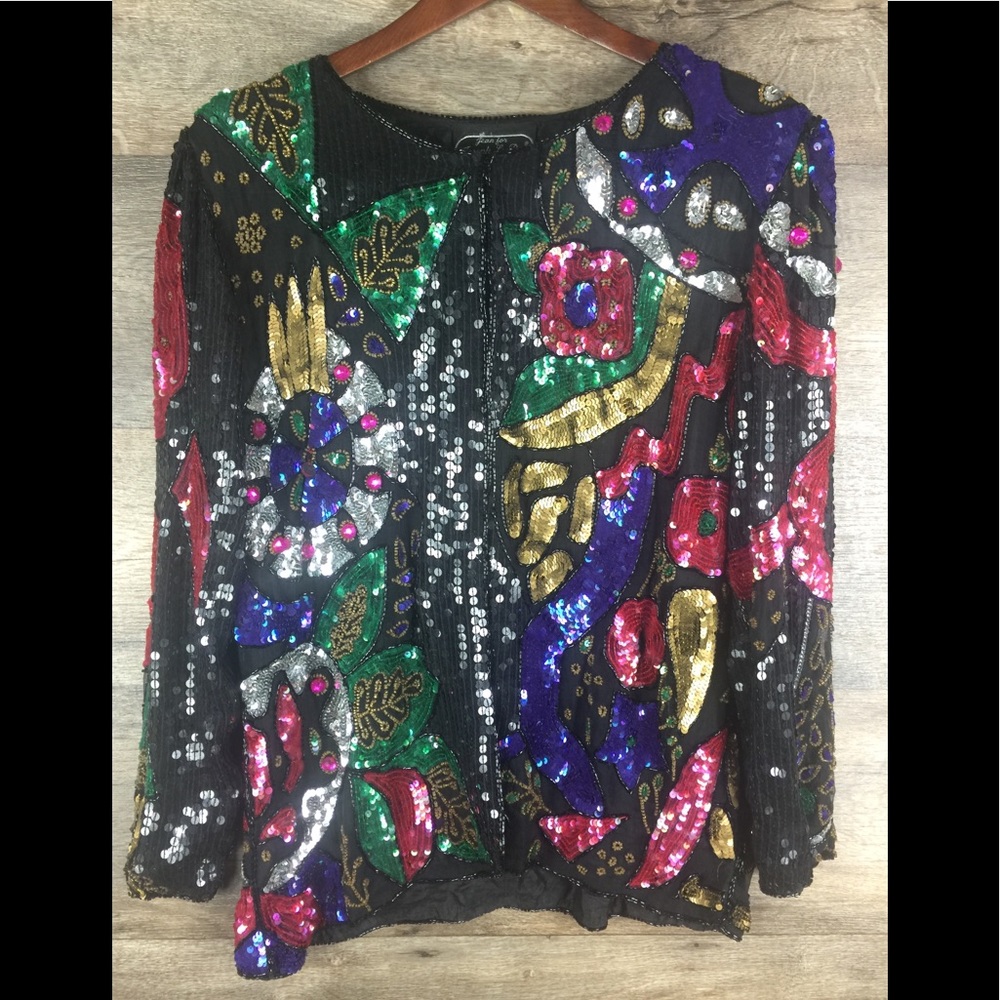 Joseph le bon pure silk long sleeve shiny top